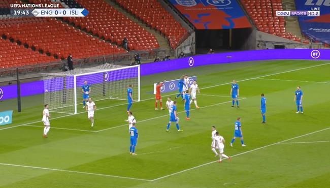 هدف انجلترا الاول في مرمي ايسلندا رايس