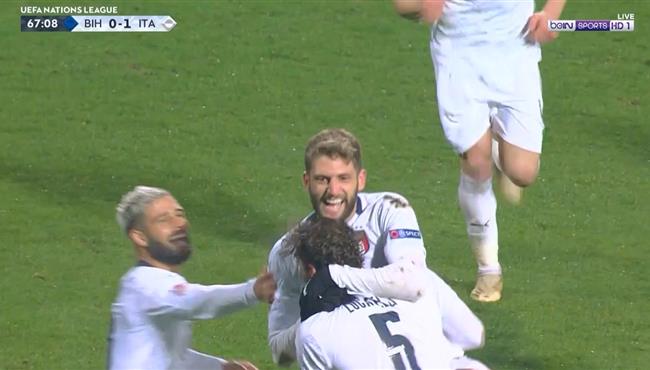 هدف ايطاليا الثاني الرائع في مرمي البوسنة والهرسك دومينيكو بيراردي