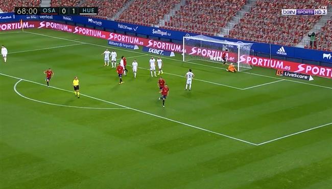 اهداف مباراة ويسكا واوساسونا 1 1 الدوري الاسباني