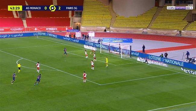 هدف مبابي الملغي في مرمي موناكو بالدوري الفرنسي