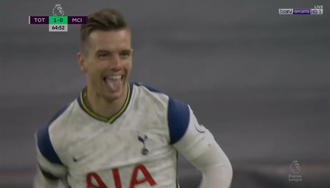 هدف توتنهام الثاني في مرمي مانشستر سيتي لو سيلسو