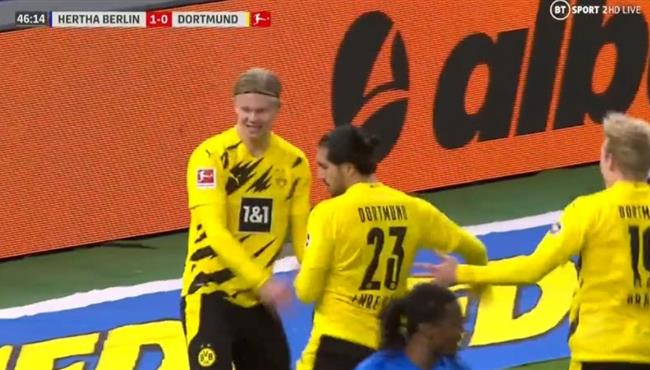 اهداف مباراة بوروسيا دورتموند وهرتا برلين 5 2 الدوري الالماني
