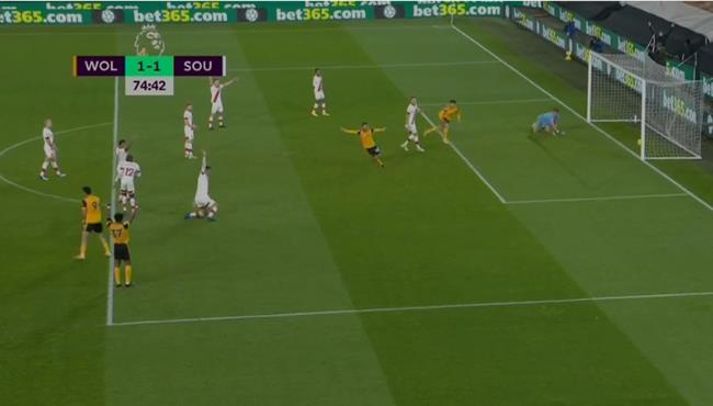 اهداف مباراة ولفرهامبتون وساوثهامبتون 1 1 الدوري الانجليزي