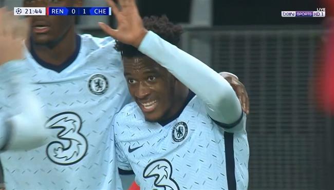 هدف تشيلسي في مرمي رين بدوري ابطال اوروبا بعد اسيست رائع من ماسون مونت