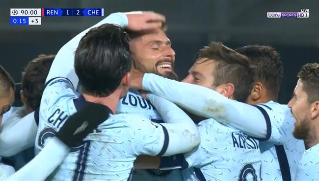 اهداف مباراة تشيلسي ورين 2 1 دوري ابطال اوروبا