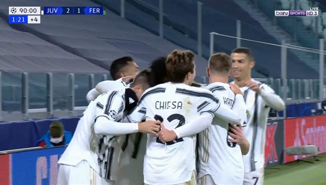 اهداف مباراة يوفنتوس وفيرينكفاروس 2 1 دوري ابطال اوروبا