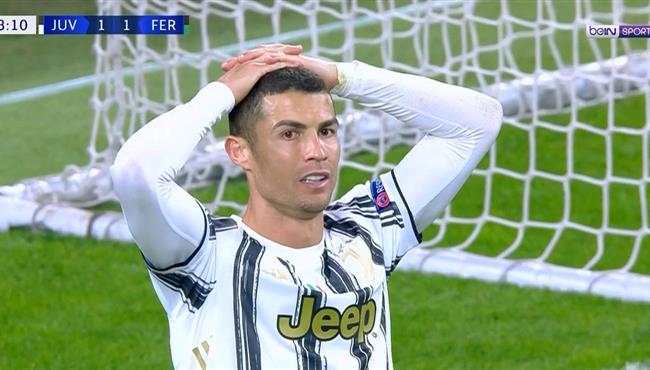 كريستيانو رونالدو يهدر فرصة هدف محقق امام فيرينكفاروس