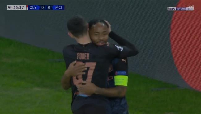 هدف فودين في مرمي اولمبياكوس بعد اسيست رائع بالكعب من ستيرلينج