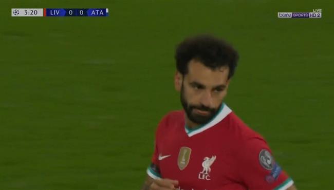 خطأ محمد صلاح كاد ان يتسبب فى هدف لاتالانتا امام ليفربول