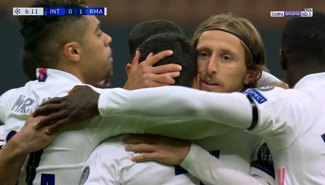 اهداف مباراة ريال مدريد وانتر ميلان 2 0 دوري ابطال اوروبا