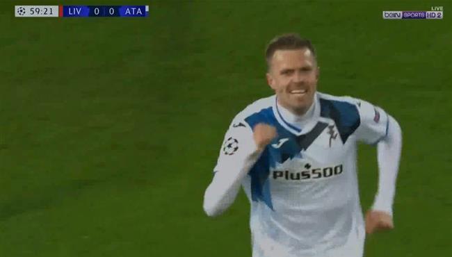 هدف اتالانتا الاول فى مرمي ليفربول ايليتشيتش
