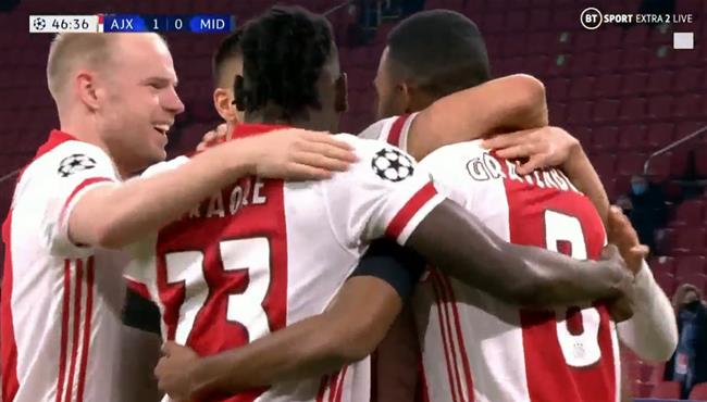 اهداف وملخص مباراة اياكس وميتلاند 3 1 دوري ابطال اوروبا