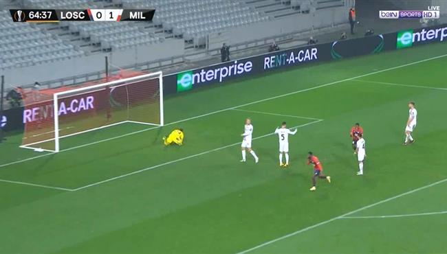 اهداف مباراة ميلان وليل 1 1 الدوري الاوروبي