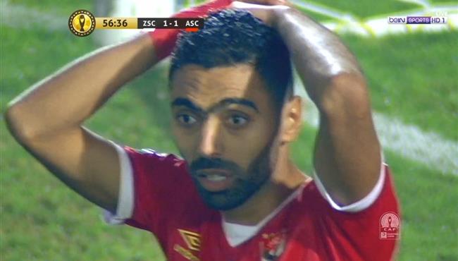 القائم يحرم حسين الشحات من تسجيل الهدف الثاني في مرمي الزمالك