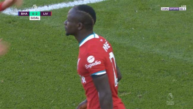 هدف ساديو ماني الملغي امام برايتون بالدوري الانجلزي