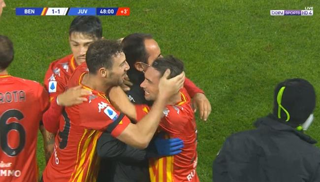 هدف تعادل بنيفنتو مع يوفنتوس 1 1 الدوري الايطالي