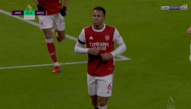 هدف تعادل ارسنال مع ولفرهامبتون جابرييل