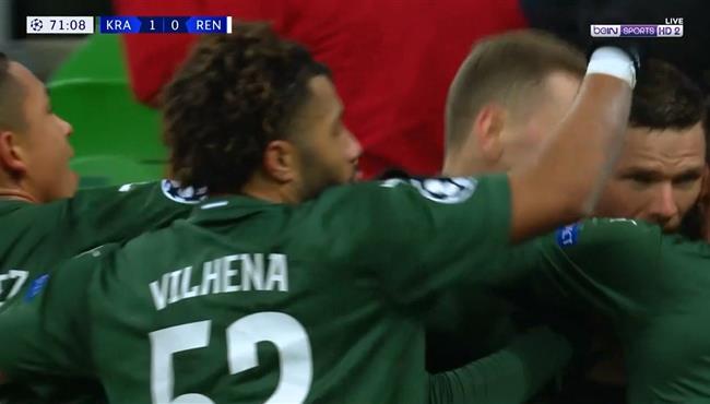 هدف فوز كراسنودار علي رين 1 0 دوري ابطال اوروبا