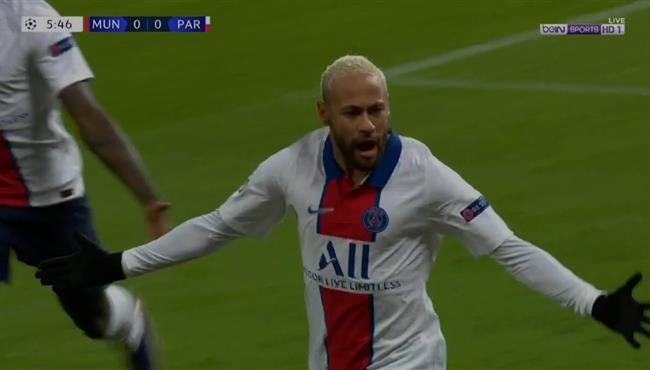 هدف نيمار الاول في مرمي مانشستر يونايتد بدوري ابطال اوروبا