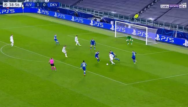 مهارة من رونالدو فى مباراة يوفنتوس ودينامو كييف