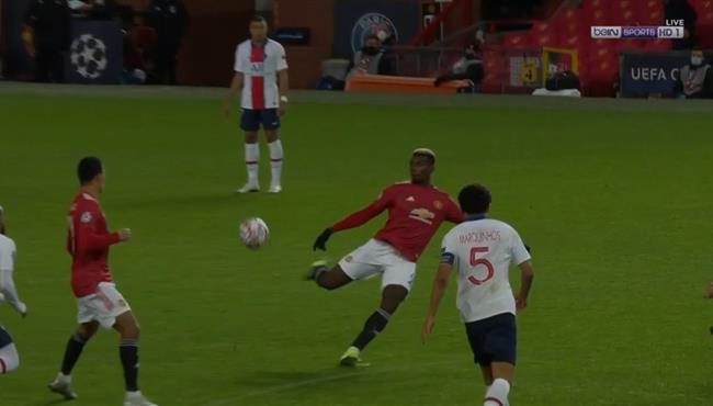 علي طريقة زيدان بوجبا كاد ان يسجل هدف خرافي امام باريس سان جيرمان