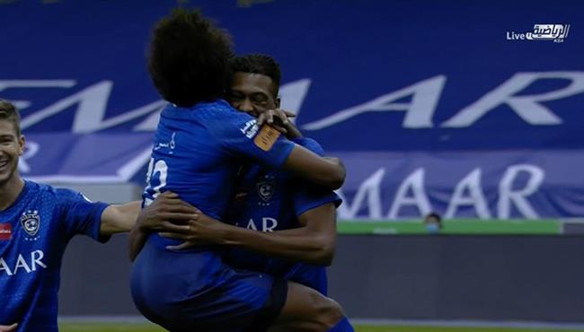 هدف الهلال الثالث في مرمي الفتح محمد ابراهيم كنو