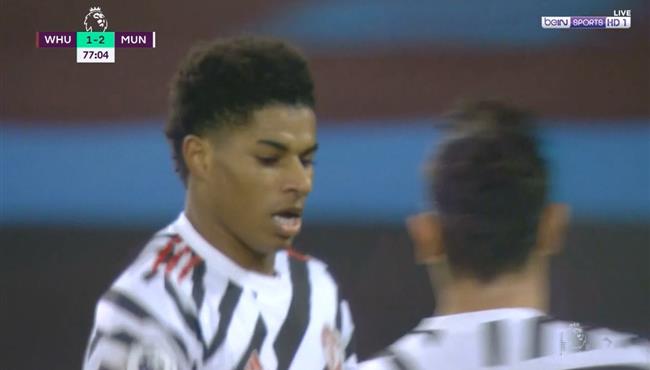 هدف راشفورد فى مرمي وست هام بالدوري الانجليزي