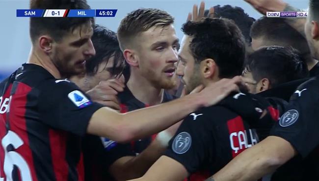 اهداف مباراة ميلان وسامبدوريا 2 1 الدوري الايطالي