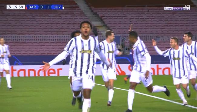 هدف مكيني الرائع في مرمي برشلونة بدوري ابطال اوروبا