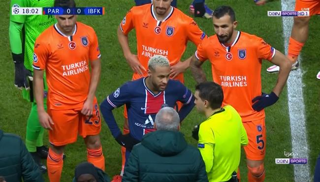 الحكم يلغي مباراة باريس سان جيرمان وباشاك شاهير في دوري ابطال اوروبا