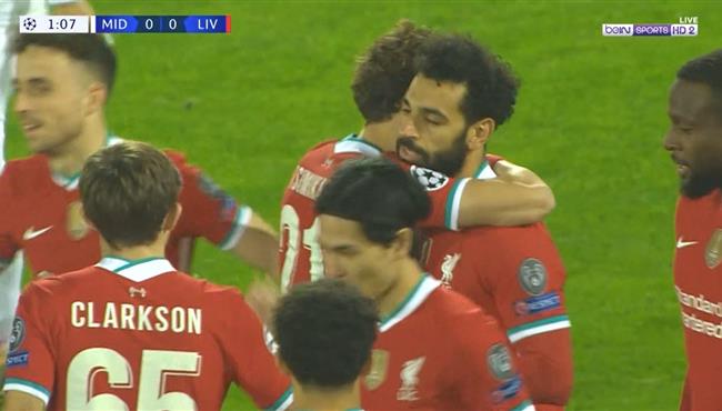 اهداف مباراة ليفربول وميتلاند 1 1 دوري ابطال اوروبا