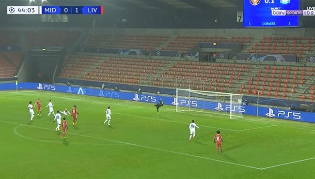 تصدي حارس ميتلاند الرائع يحرم ديوجو جوتا من تسجيل هدف