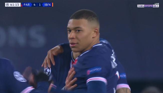 هدف كيليان مبابي الثاني في مرمي باشاك شاهير بدوري ابطال اوروبا