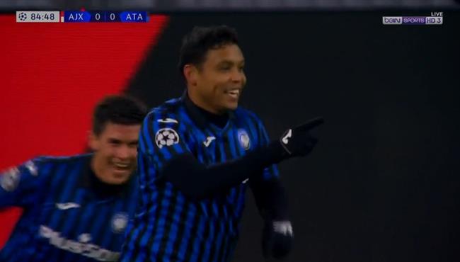 هدف فوز اتالانتا علي اياكس 1 0 دوري ابطال اوروبا