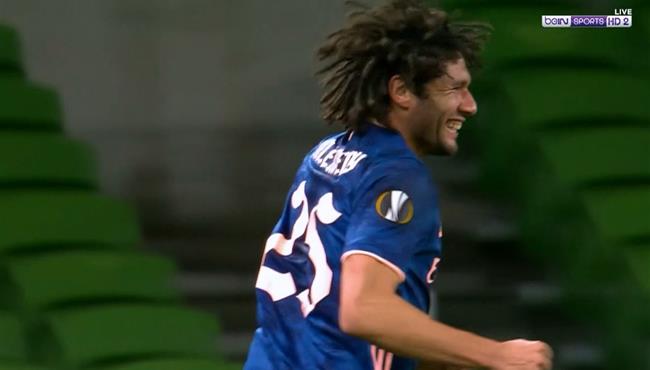 هدف محمد النني العالمي فى مرمي دوندالك بالدروي الاوروبي