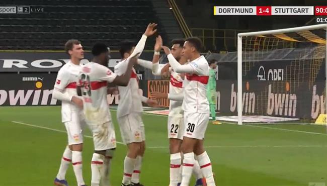 اهداف مباراة شتوتجارت وبوروسيا دورتموند 5 1 الدوري الالماني
