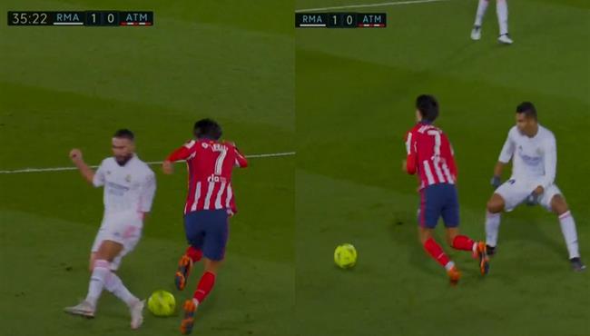 مهاراة رائعة من جواو فيليكس في مباراة ريال مدريد واتلتيكو مدريد