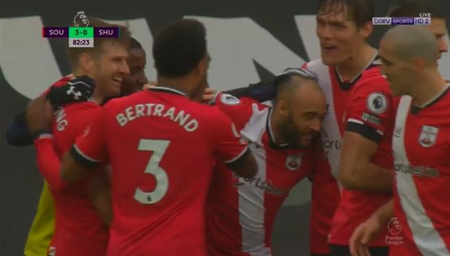 اهداف مباراة ساوثهامبتون وشيفيلد يونايتد 3 0 الدوري الانجليزي