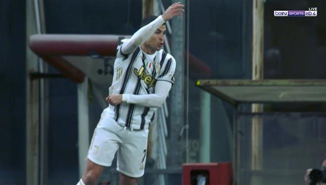 هدف كريستيانو رونالدو الاول في مرمي جنوي بالدوري الايطالي