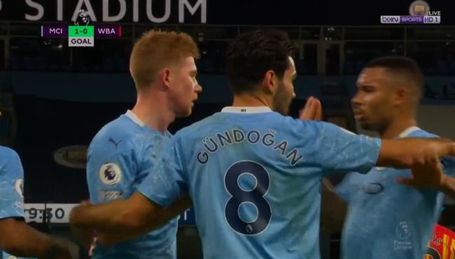 اهداف مباراة مانشستر سيتي ووست بروميتش 1 1 الدوري الانجليزي