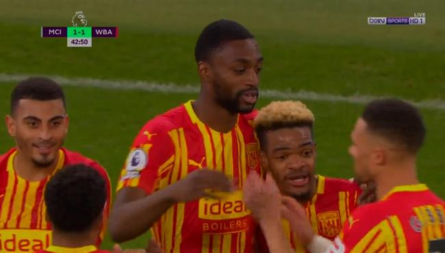 هدف تعادل مانشستر سيتي مع وست بروميتش 1 1 الدوري الانجليزي