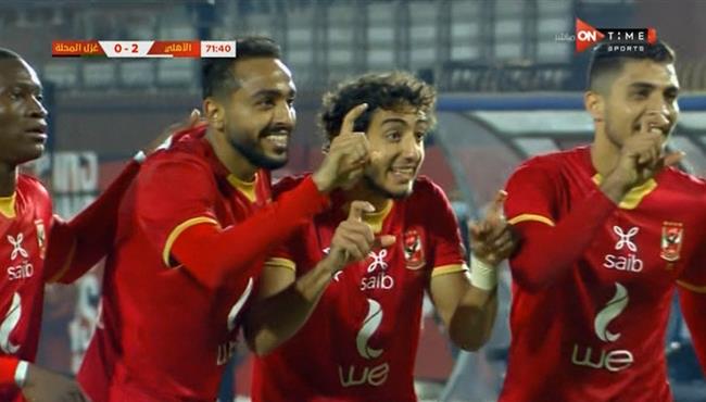 اهداف مباراة الاهلي وغزل المحلة 3 0 الدوري المصري