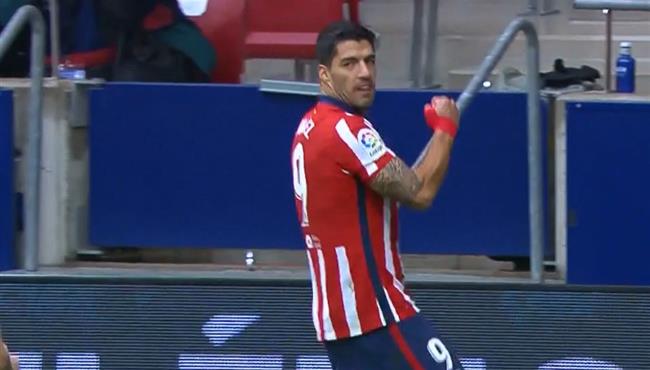 هدف لويس سواريز الاول في مرمي التشي بالدوري الاسباني