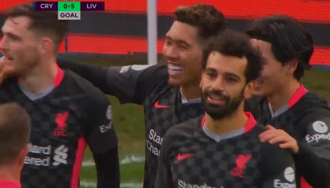 هدف فيرمينو الثاني فى مرمي كريستال بالاس اسيست محمد صلاح