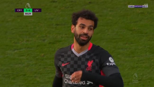 هدف محمد صلاح الاول في مرمي كريستال بالاس بالدوري الانجليزي