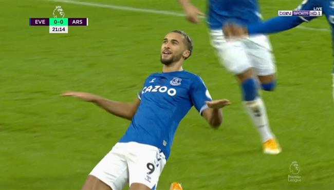 هدف كالفيرت لوين في مرمي ارسنال بالدوري الانجليزي