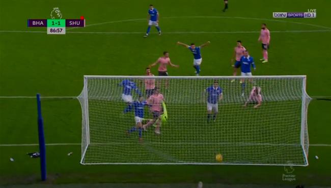 اهداف مباراة برايتون وشيفيلد 1 1 الدوري الانجليزي