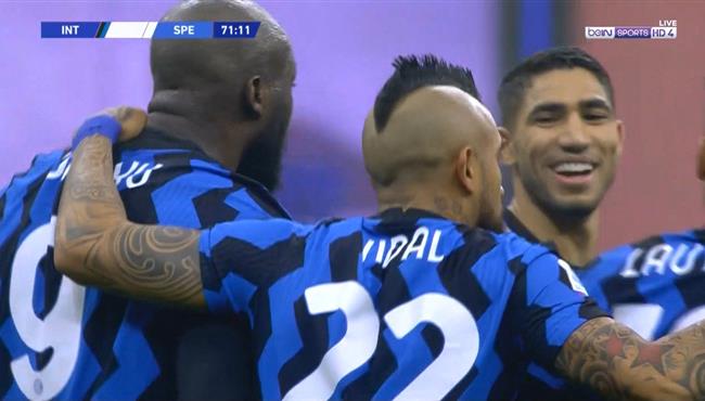 اهداف مباراة انتر ميلان وسبيزيا 2 1 الدوري الايطالي