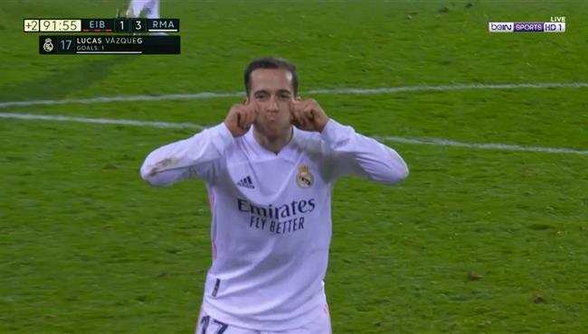 هدف فاسكيز في مرمي ايبار 3 1 الدوري الاسباني