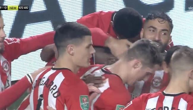 هدف فوز برينتفورد علي نيوكاسل 1 0 كاس الرابطة الانجليزية